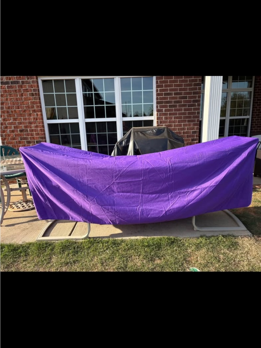 Purple Cloth Tablecloth - Fits 8 ft table